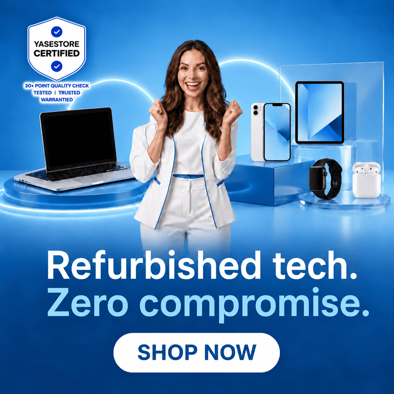 Refurbished tech. Zero compromise. Shop laptops at YasEstore.
