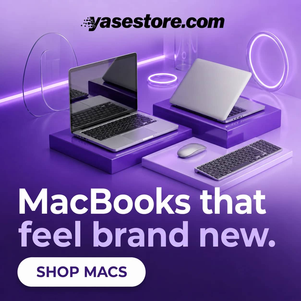 MacBooks that feel brand new. Shop MacBooks at YasEstore.