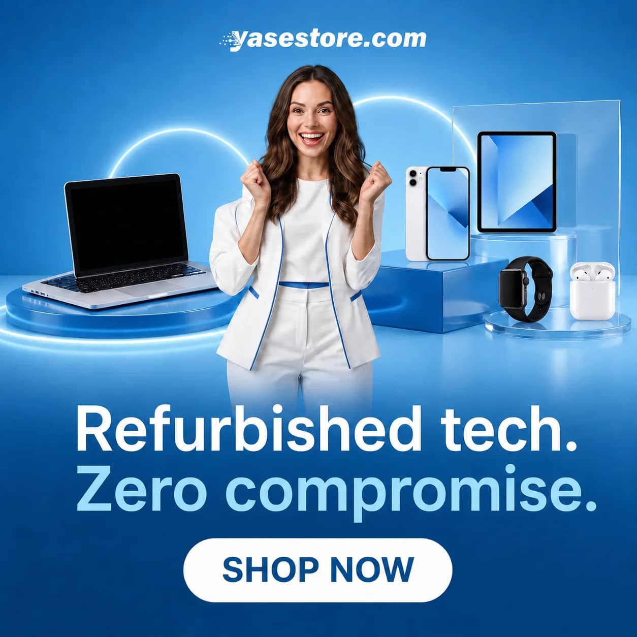 Refurbished tech. Zero compromise. Shop laptops at YasEstore.