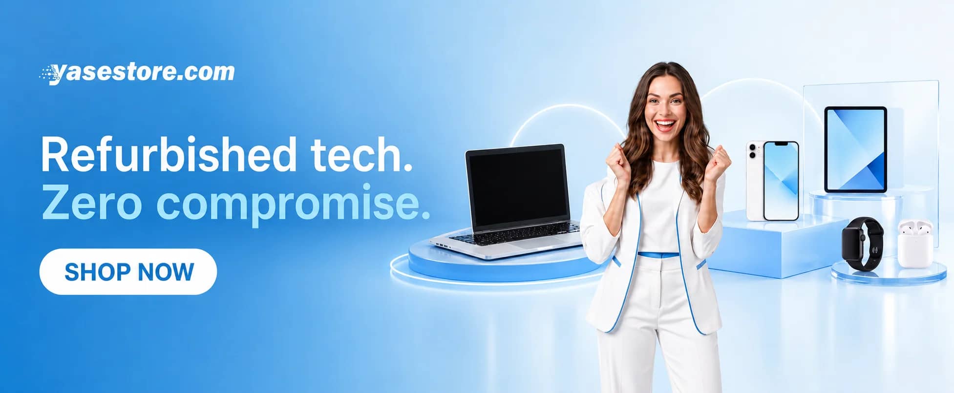 Refurbished tech. Zero compromise. Shop laptops at YasEstore.