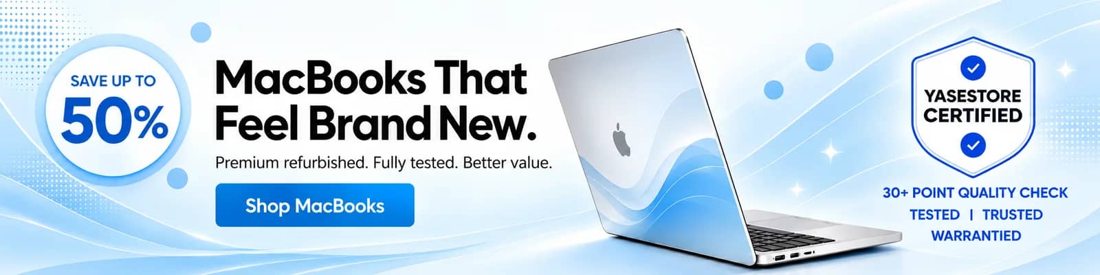 Shop MacBooks and save up to 50%