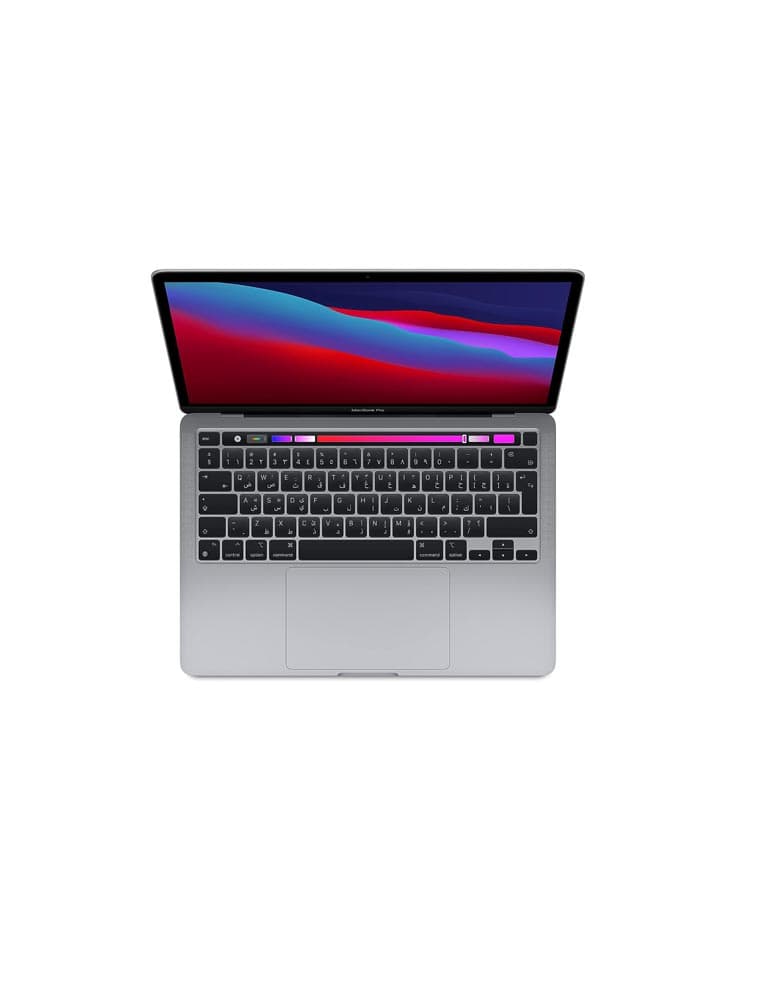 Apple 2020 MacBook Pro a2338 (13-inch, Apple M1 chip with 8‑Core CPU and 8‑Core GPU, 8GB RAM, 512GB SSD) - Space Gray Arabic/English - Renewed thumbnail 2