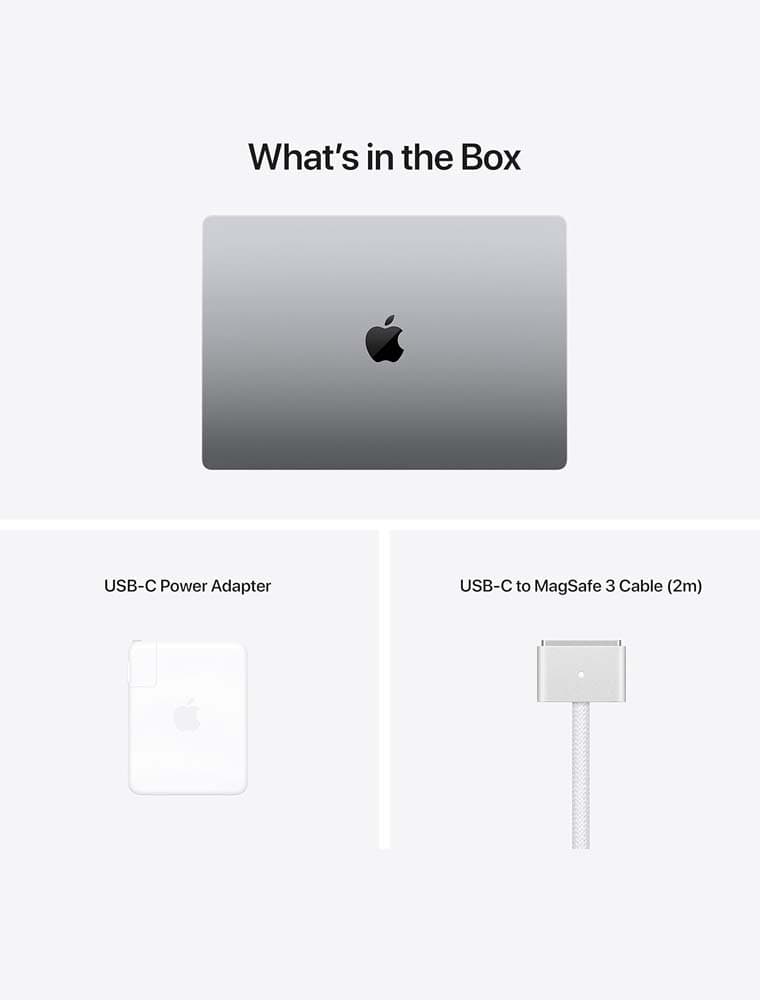 Apple 2021 MacBook Pro (16-inch, Apple M1 Max chip with 10‑core CPU and 32‑core GPU, 32GB RAM, 1TB SSD) - Space Grey; English (Renewed) thumbnail 2