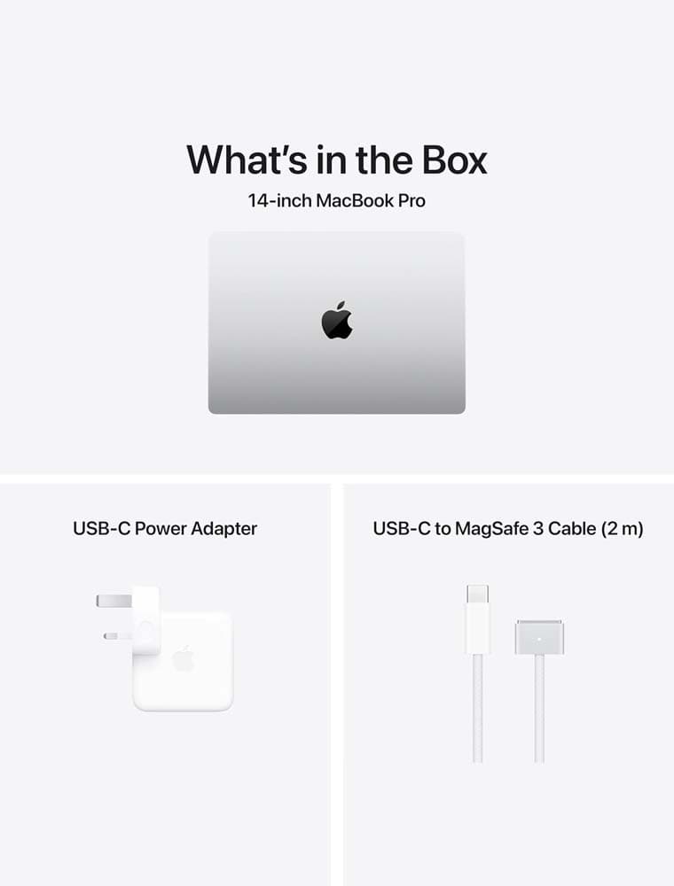 Apple 2025 MacBook Pro M5 chip with 10 core CPU 14.2-inch Laptop,10 core GPU: Built for Apple Intelligence, Liquid Retina XDR Display, 16GB Unified Memory, 512GB SSD Storage; Silver (Brand New) 1 year Apple Warranty thumbnail 4
