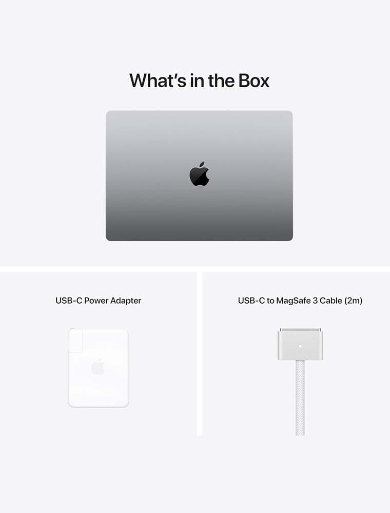 Mac Book Pro M1 A2485 (2021) 16-inch Retina | M1 Pro Chip | 10-Core CPU, 16-Core GPU | 32GB RAM, 512GB SSD | HDMI, USB-C | Charger | Renewed thumbnail 3